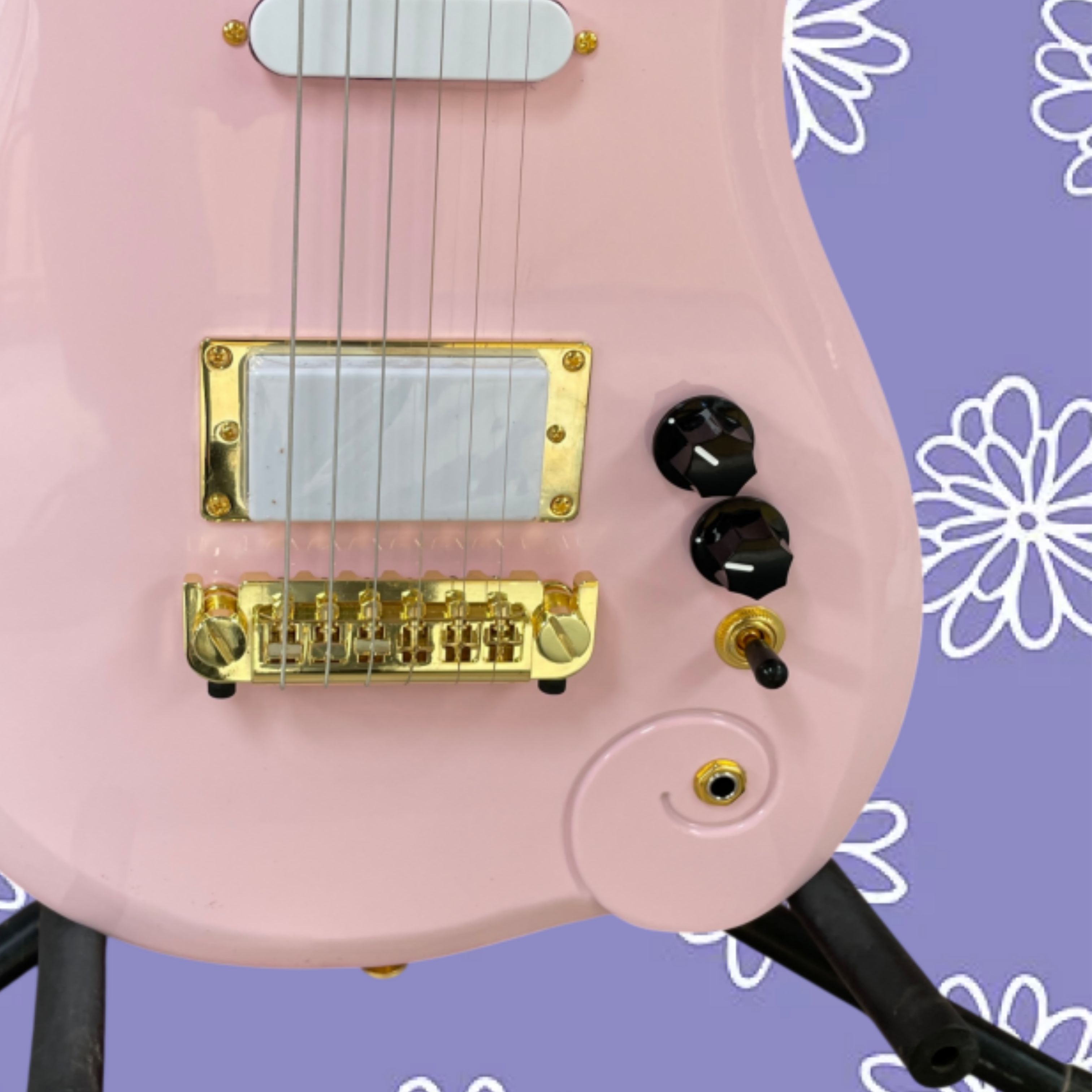 Electric Guitar Beginner - Электрогитара «Сакура» в нежно-розовом цвете с