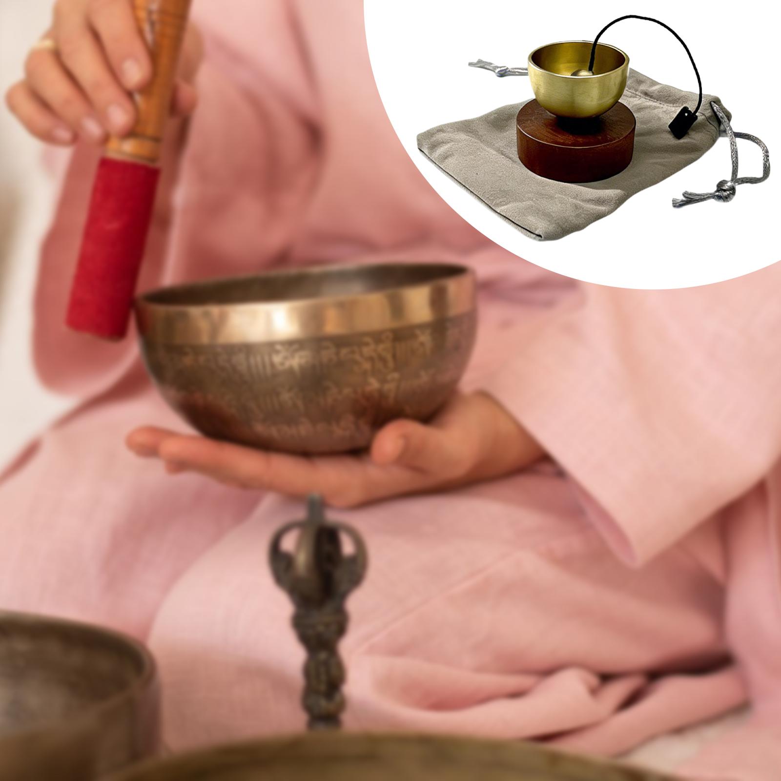 Tibetan Singing Bowl - Портативный мини-набор: компактная, легкая тибетская поющая