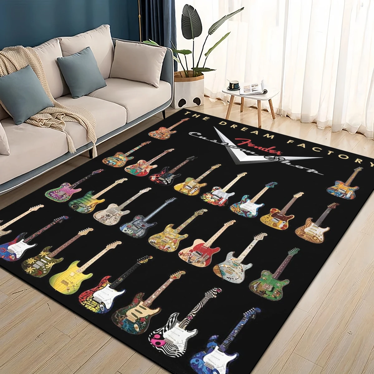 Musical Instrument Logo - 3D Ретро логотип Fender, гитарные инструменты,