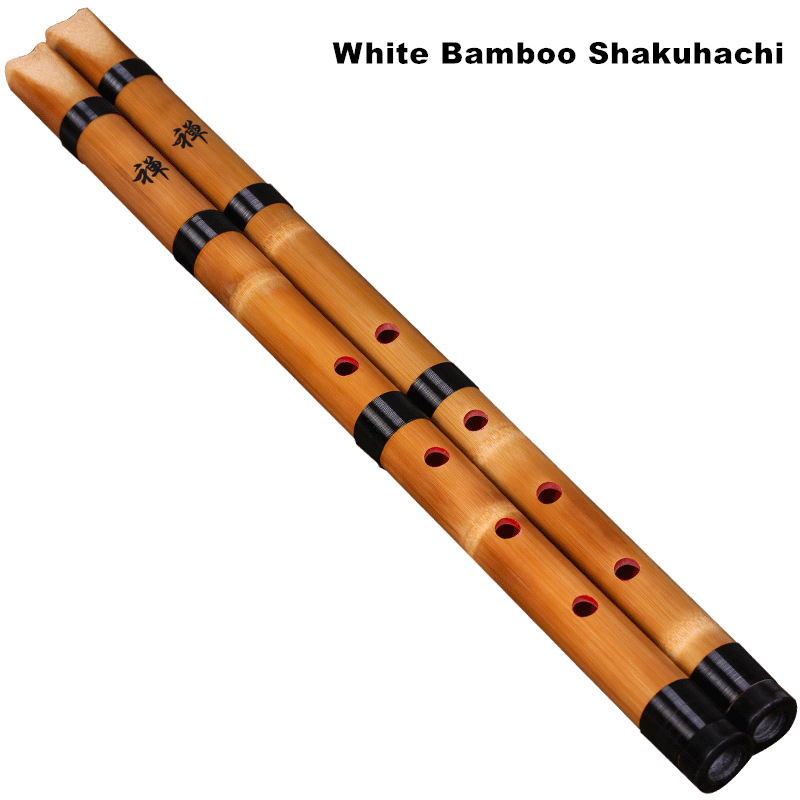 Shakuhachi Bamboo Flute - Натуральный белый бамбук ручной работы Sh...”chi