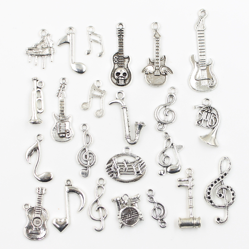 Musical Instrument Old - Подвески для музыкальной гитары, ноты, пианино,