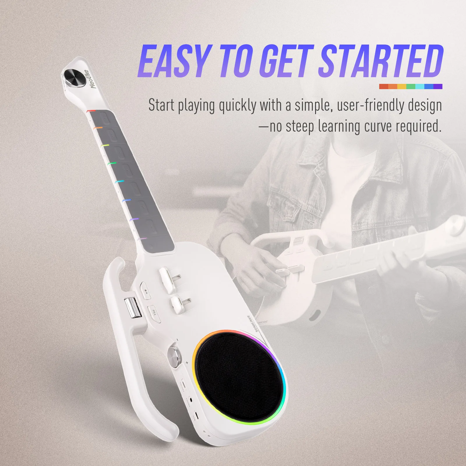 SONICAKE NeoUke – портативная  – обзор и цена Electric Guitar Beginner