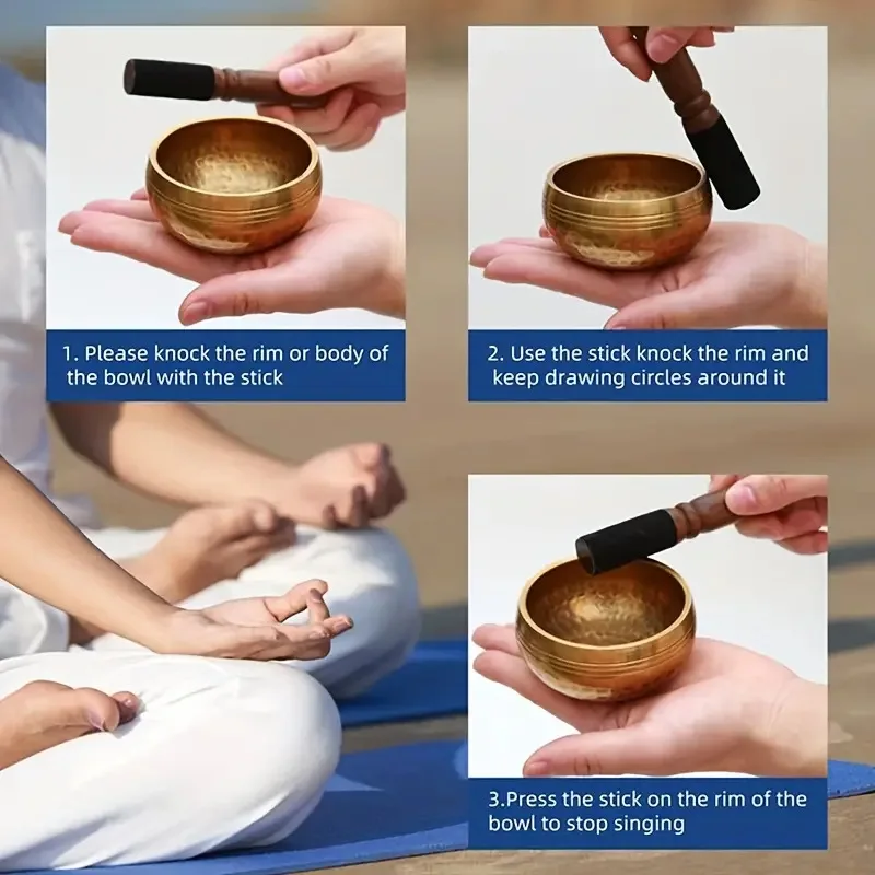 Набор из 4 тибетских поющих ча – обзор и цена Tibetan Singing Bowl