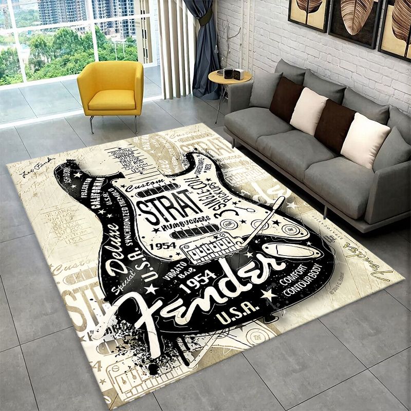 Ретро-коврик с логотипом гитар – обзор и цена Musical Instrument Logo