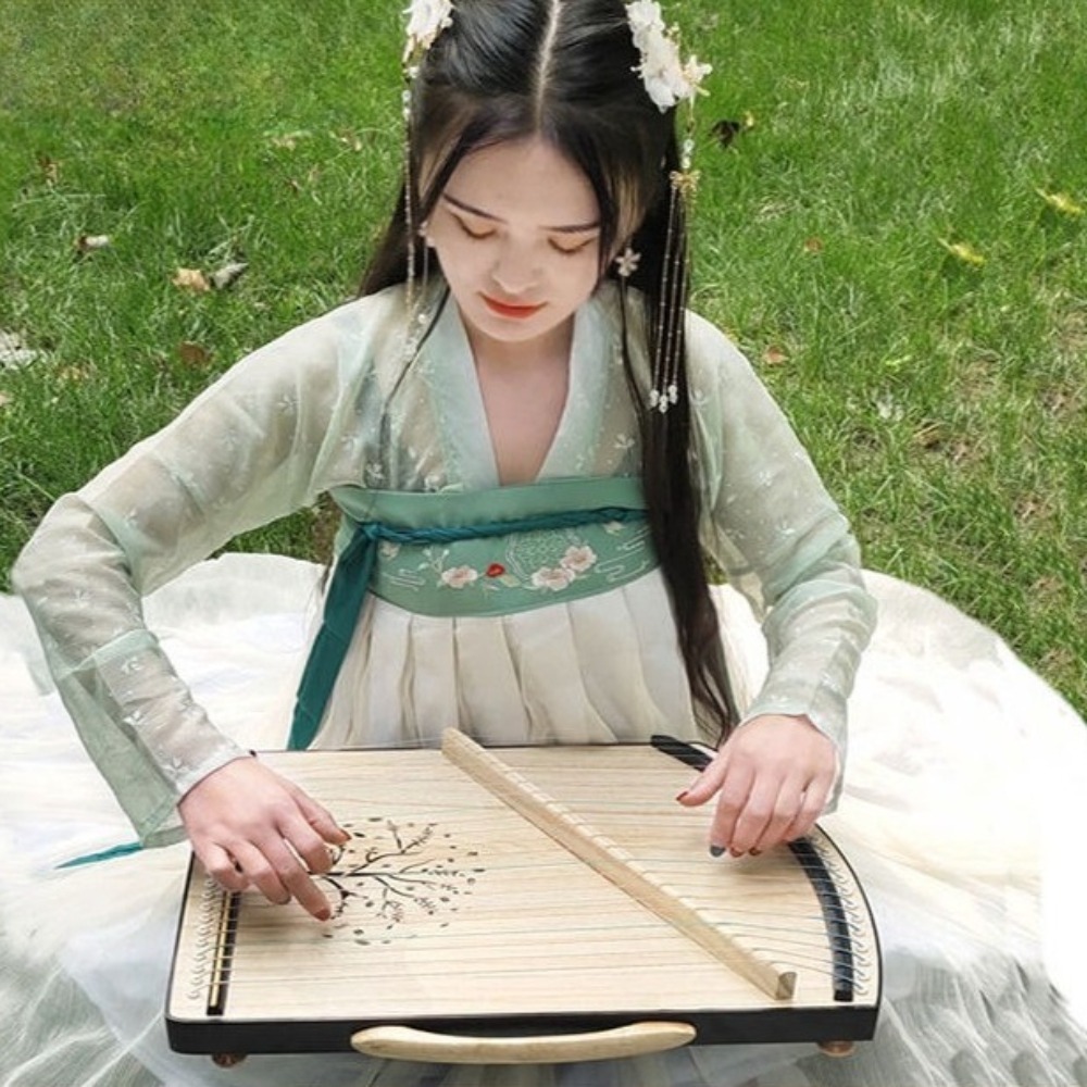 Деревянный 21-струнный мини-Gu – обзор и цена Musical Instrument Guzheng